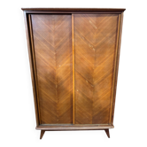 Vintage sliding door wardrobe - 1960s