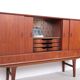 Danish design teak highboard, 1960s
