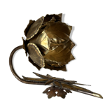 Vintage 70s gold Jansen style wall lamp