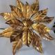 2 gold leaf wall sconces, design by Hans Kogl, Germany, 1960.