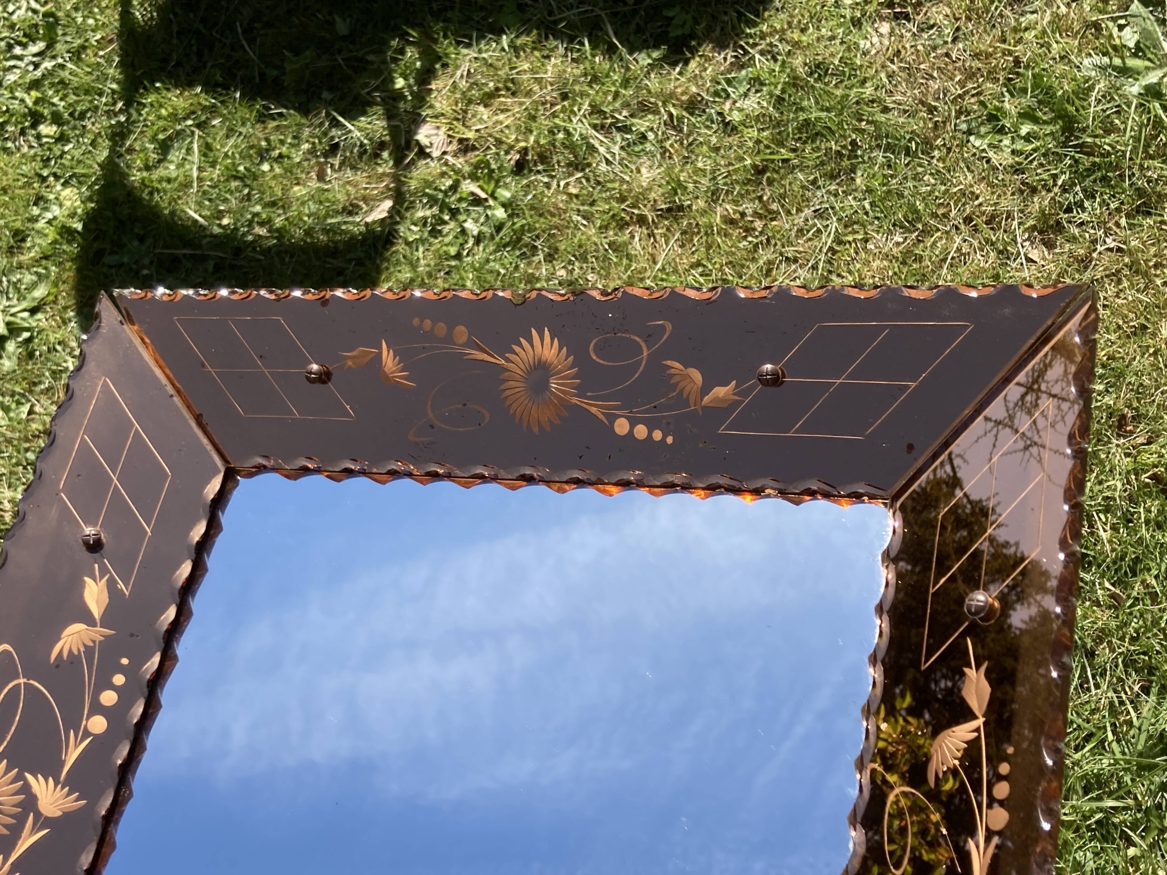 Miroir fumé à parcloses