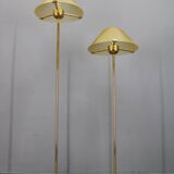 1980s Pair of VeArt-Murano Floor Lamps in Brass Finish ,Italy