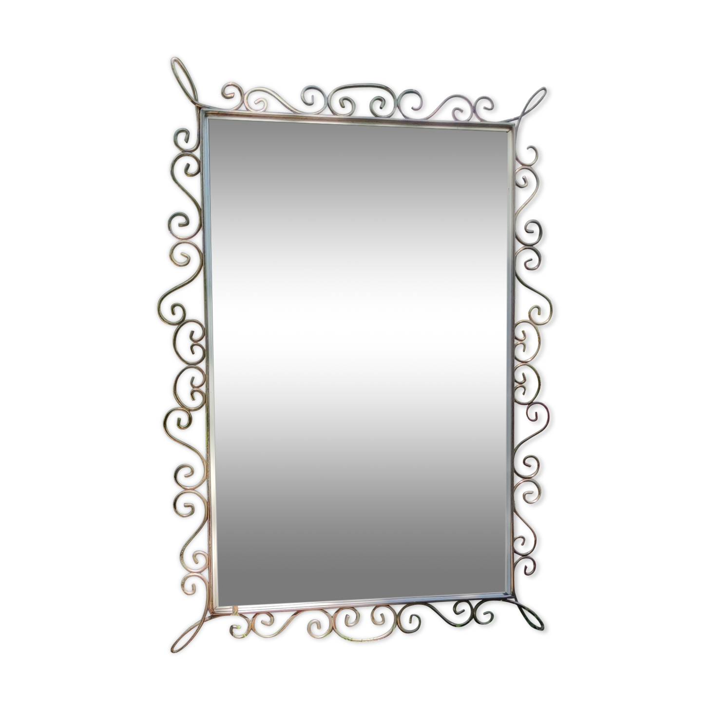 Wrought iron mirror 1960s