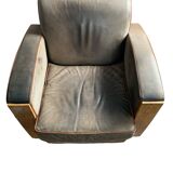 Massot leather club chair