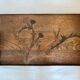 Antique wooden tray with marquetry signed Gallé