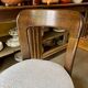 Beech chair with ecru boucle cotton "Rey" by Bruno Rey