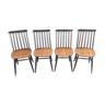 Lot de 4 chaises vintage