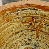 XL raw stoneware candle holder
