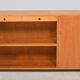 Low Scandinavian bookcase with 2 drawers and a side door – Denmark 1960