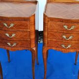Pair of rosewood bedside tables