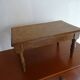 Old brutalist wood stool