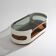 Space Age wooden and glass coffee table, 1970s