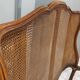 Louis XV style double cane basket bed, mid-20th century