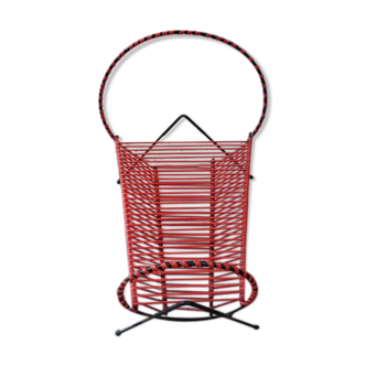 1960 vinyl record holder in red soubidou