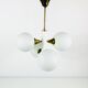 Kaiser Pop Art 4 opaline balls chandelier, 1960s