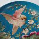 Exotic bird plate late 19th century - B & Cie Creil & Montereau