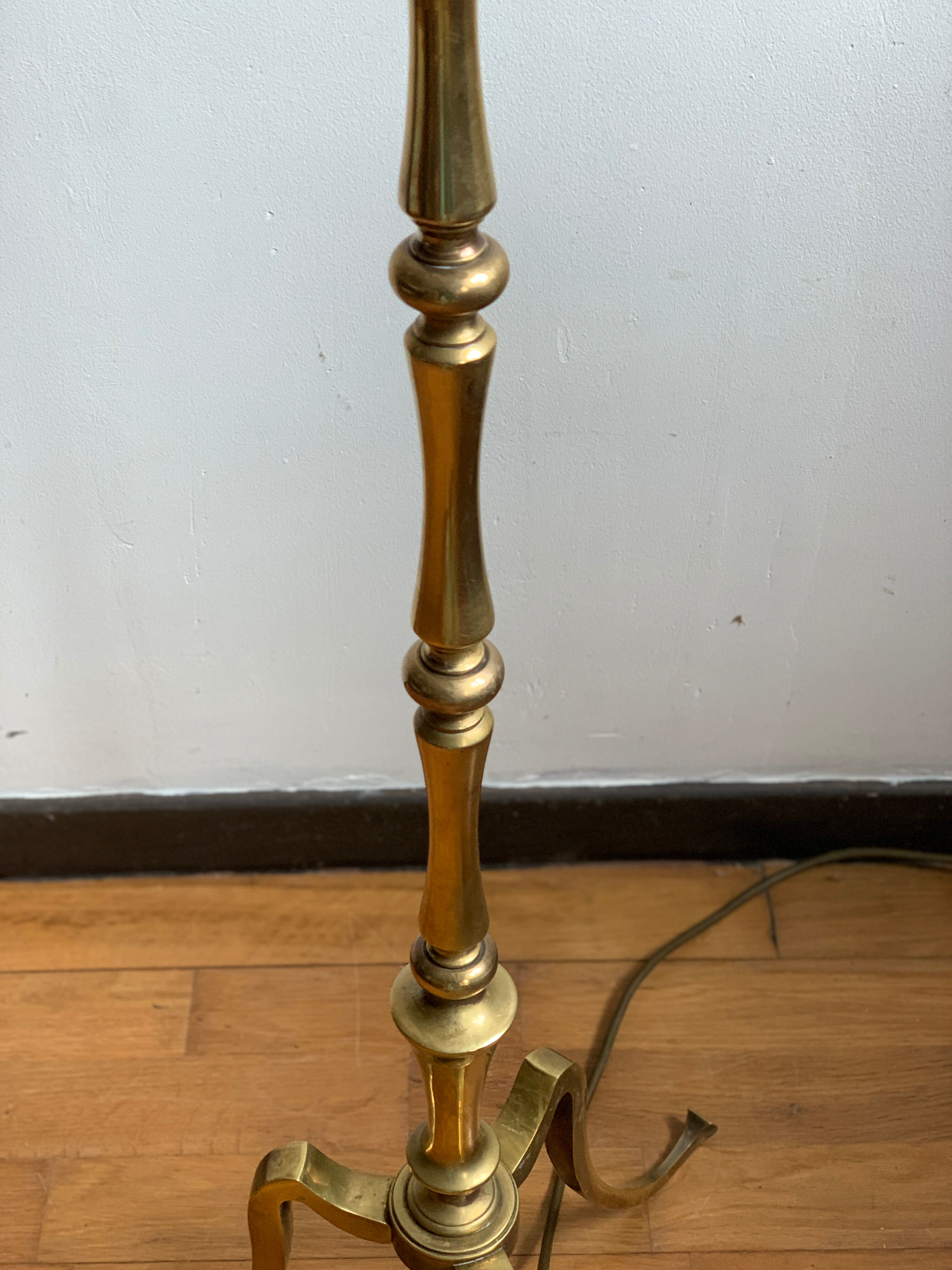 Vintage brass floor lamp