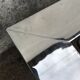 Table basse vintage chrome verre circa 1970