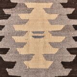 Large Woll Kilim Rug, Red Vintage Turkish kilim carpet 260x360 cm