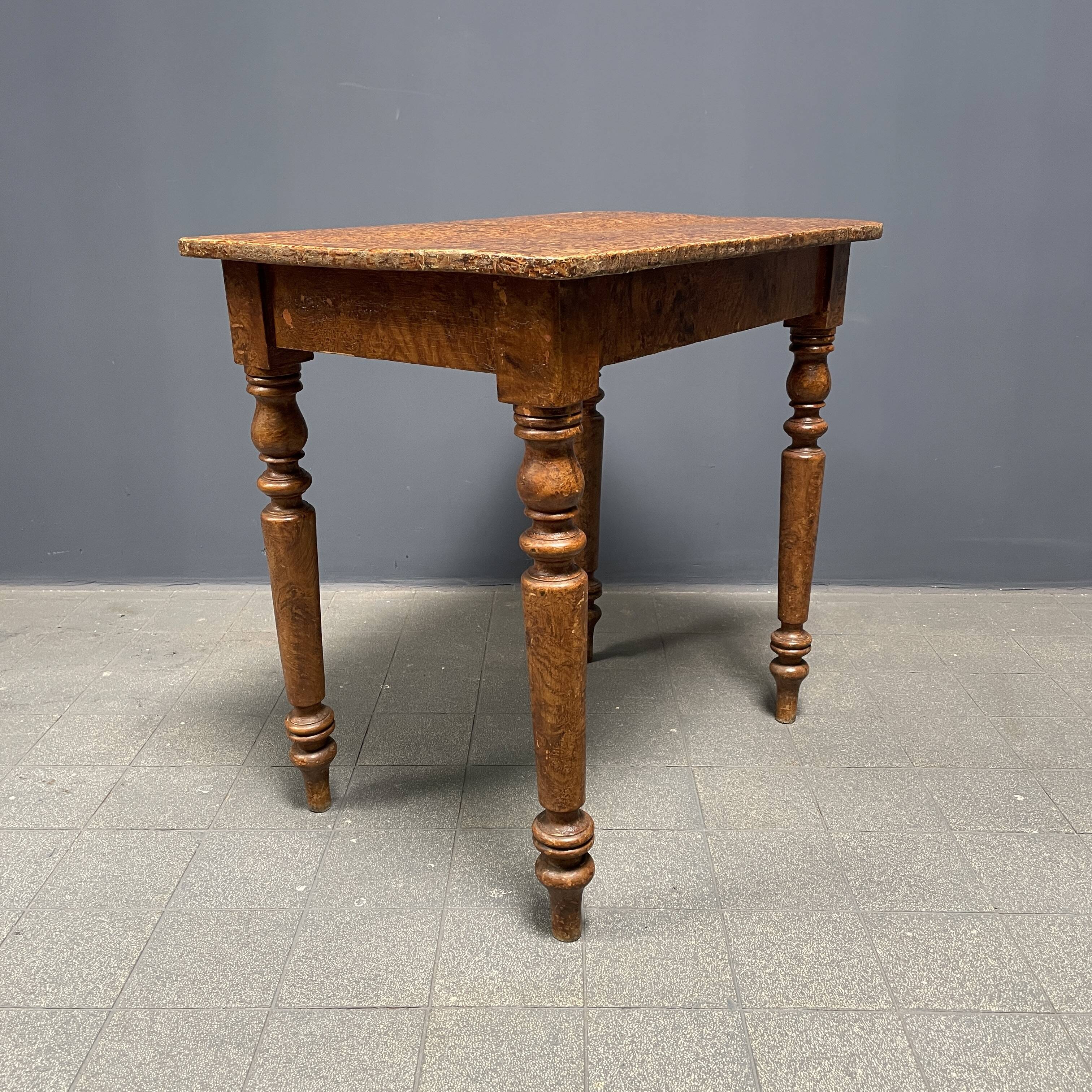 Painted old brocante small table