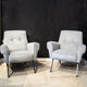 Paire de fauteuils Vintage Italie 60s