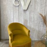 Velvet toad armchair