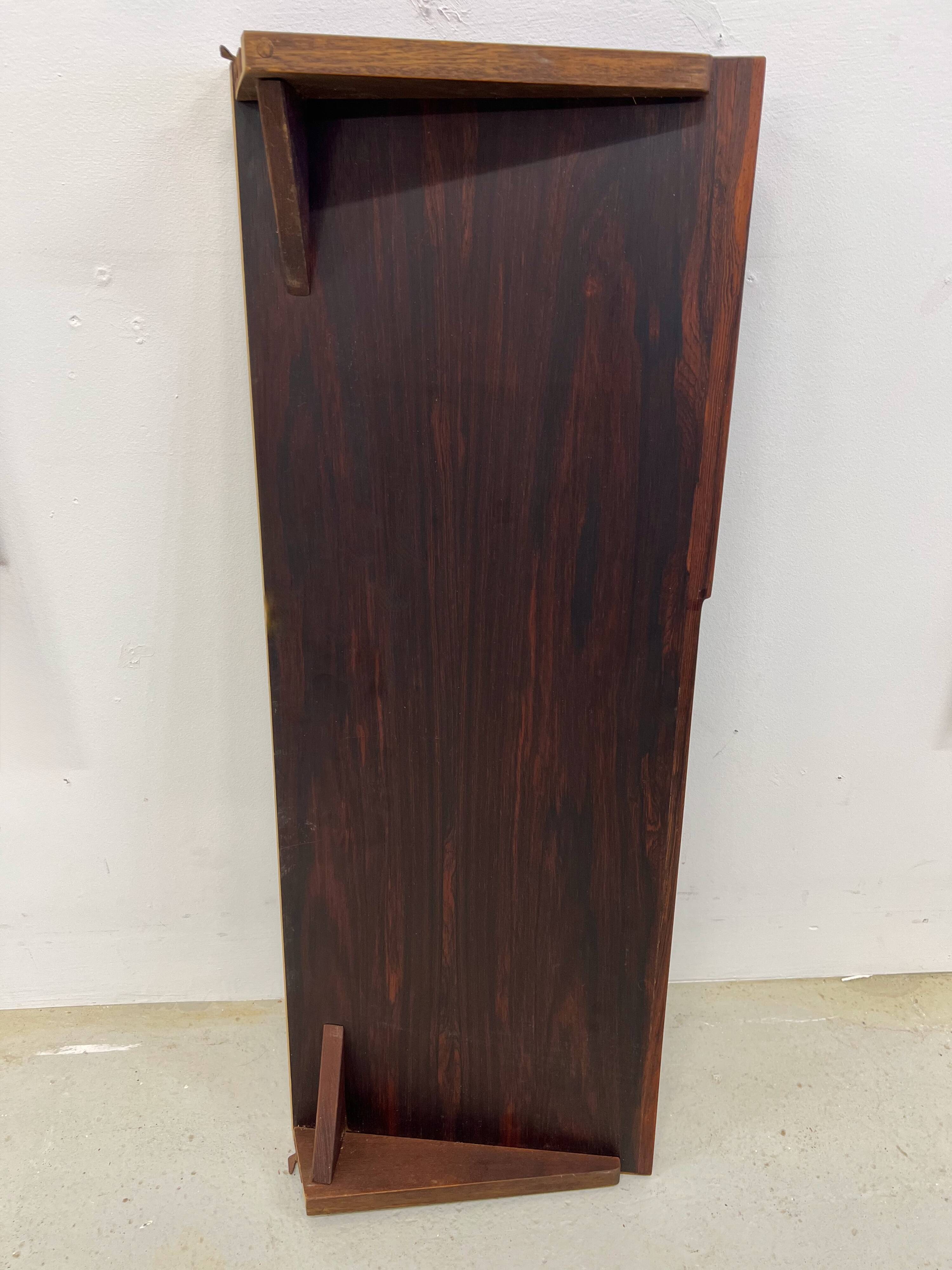 Rosewood Vintage Magazine Shelf By Kai Kristiansen For FM Modular Wall Syst