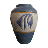 Vase with marine motifs