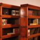 paire de bibliothèque Globe Wernicke en chêne circa 1900