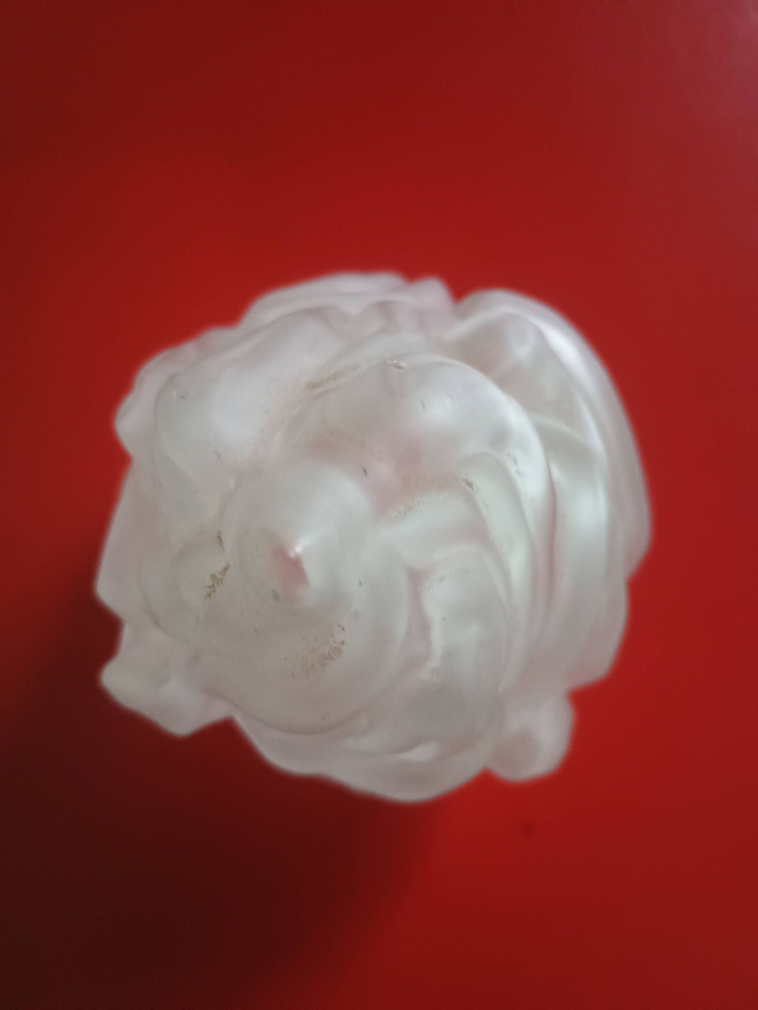 Old flame tulip frosted glass - Torch 17cm