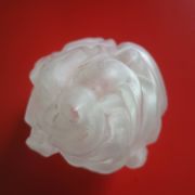 Old flame tulip frosted glass - Torch 17cm