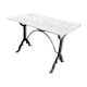Vintage bistro table 1930 marble top for 4 people