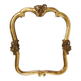 Max Welz Vienna Art Nouveau Hand-Carved Gilded Wood Wall Mirror, Austria, 1930s