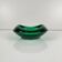 Ashtray / catch-all in green glass, Czech Republic, 1960