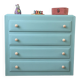 Commode vintage 4 tiroirs pieds compas