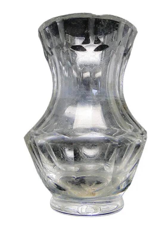 Vase postmoderne, cristal, Pologne, années 1970