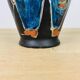 Ceramic vase by Hans Schneider in Steffisburg, Switzerland, folk art, vintage