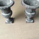 Pair of Medici style Planter Vases Anthracite Grey.