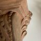 Neo classical console terracotta shelf acanthus leaves