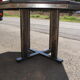 Table vers 1980 en acier et stratifié frène noir