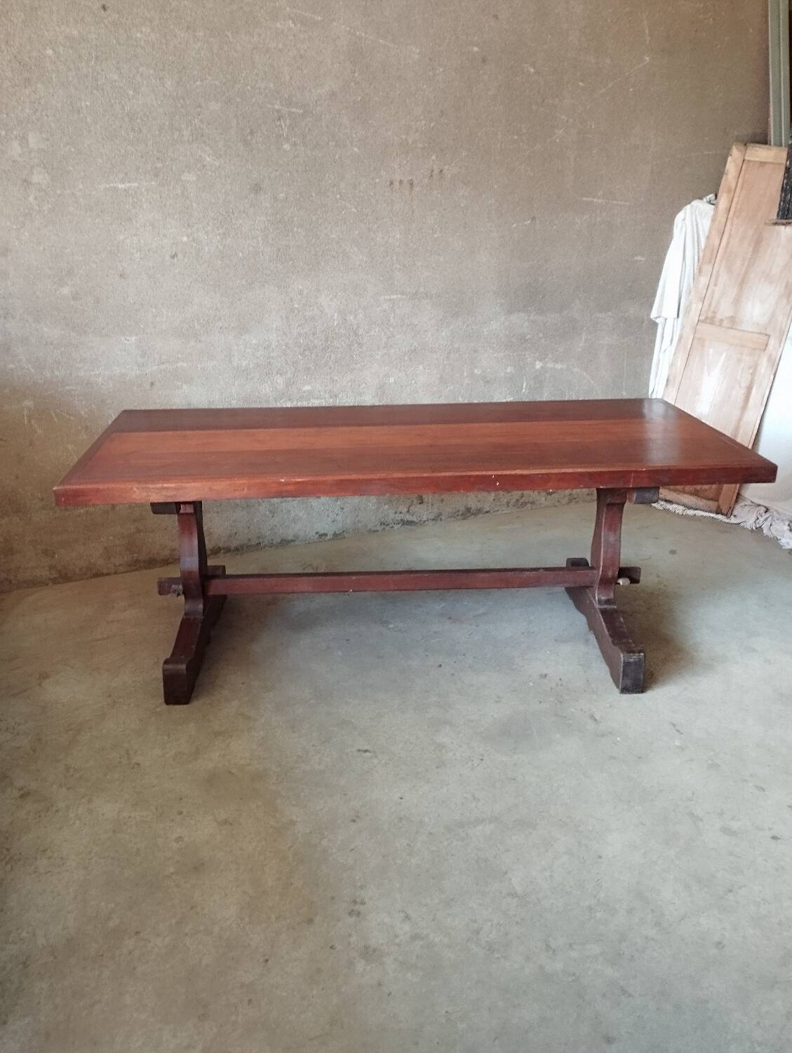 Farmhouse table and 2 benches set