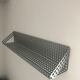 Vintage perforated sheet metal shelf