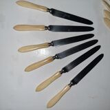 2x6 old knives handle normal bones and cheese/desserts