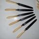 2x6 old knives handle normal bones and cheese/desserts