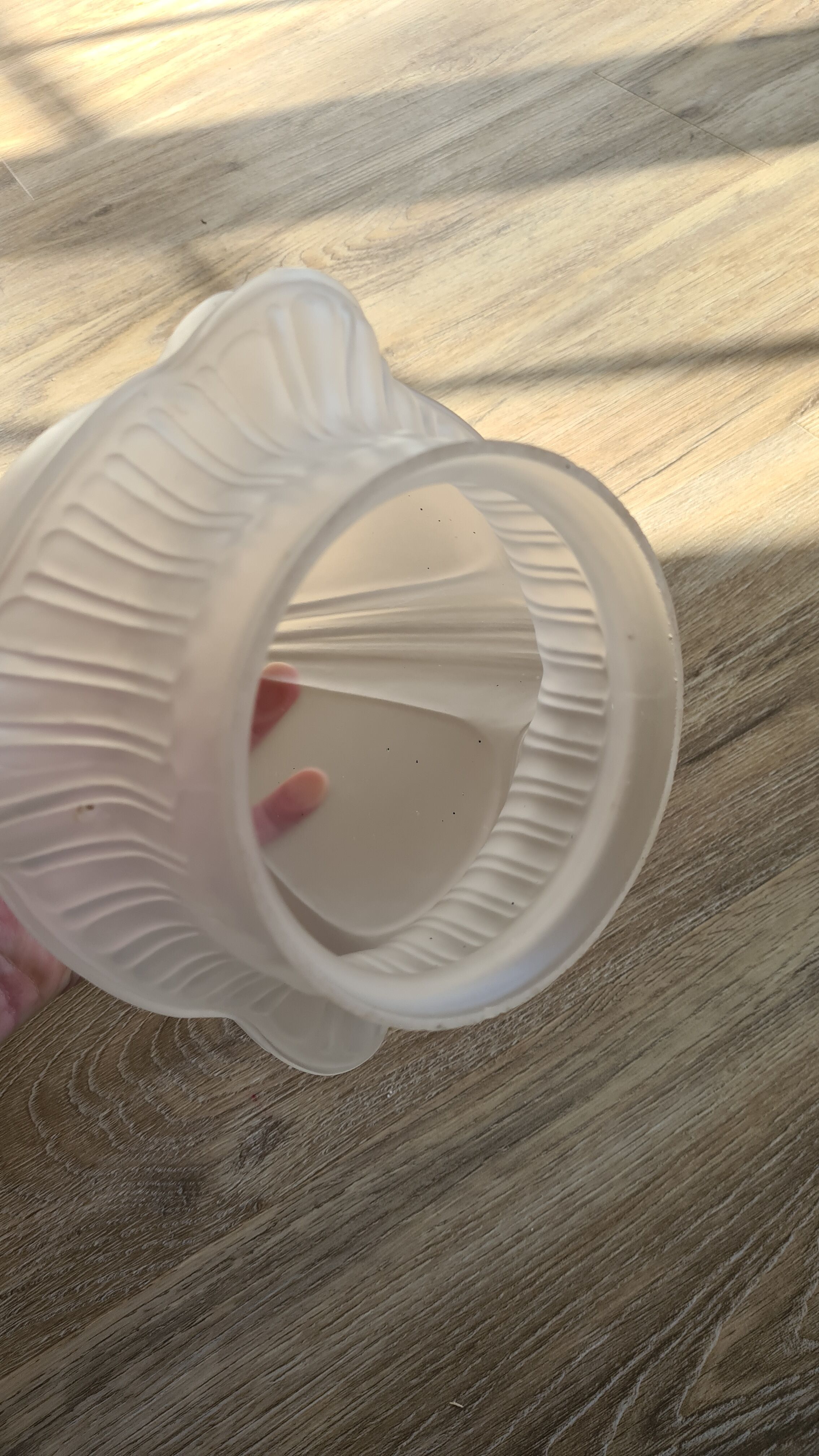 Opaline glass pendant lamp, 60-70s