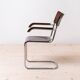 Set of 4 Bauhaus Dining Chairs, designed by Mart Stam, Tubular Steel Base