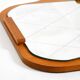 1930s Wall Mirror, Teak and Plywood, Abstract Design, Germany