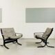 Pair of armchairs "Siesta" gray of Ingmar Relling to Westnofa