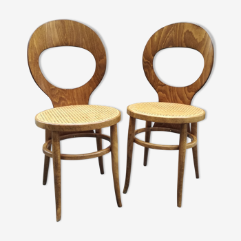 Seagull chairs with cannese seats by Baumann