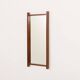 Italian mid century XL teak mirror, 1970s